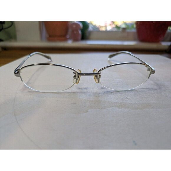 Authentic Burberry B-3517j Unisex Silver Halfrim Frames Only 49-18-136 - Picture 2 of 11